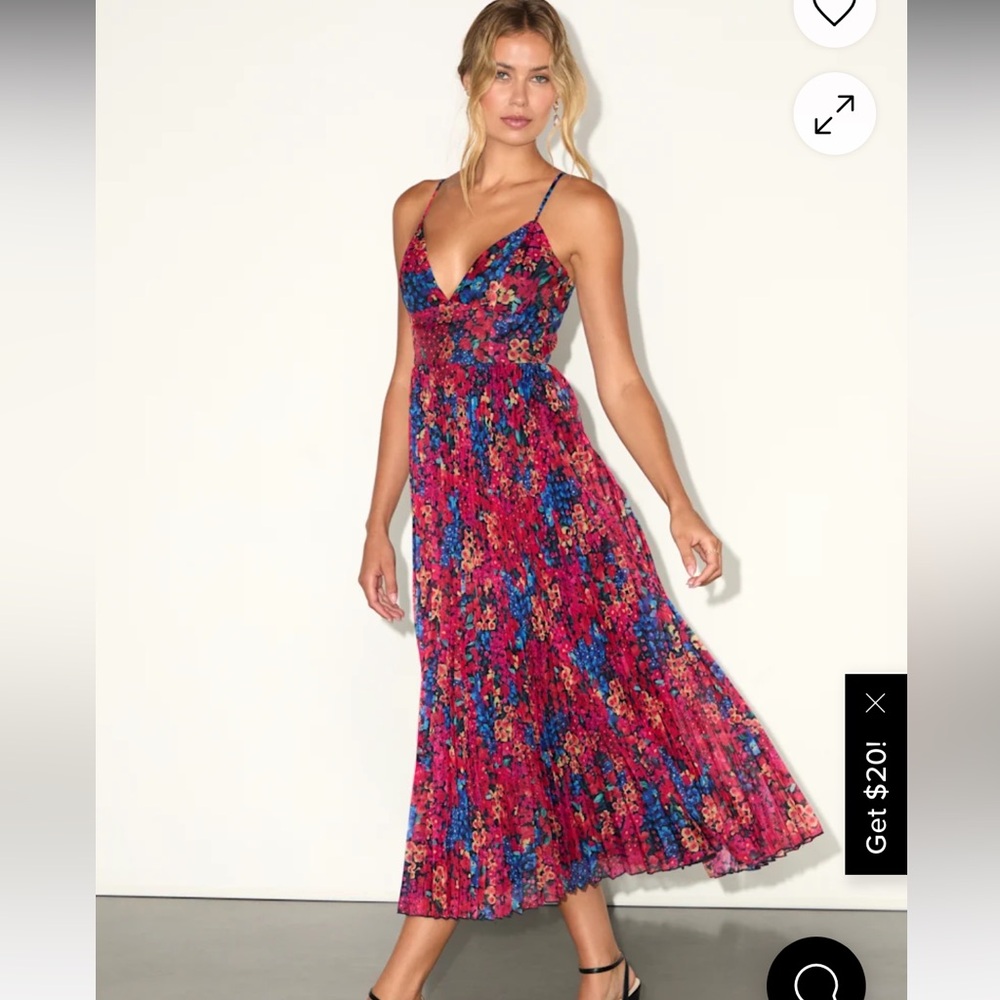 Lulus floral Midi Dress